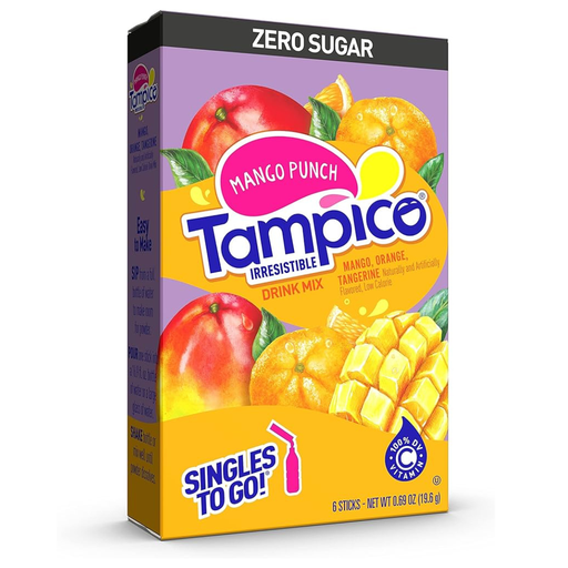 Tampico Drink Mix Citrus Punch Flavour Zero Sugar Sachets USA (6 Sticks) (12×21.7g)