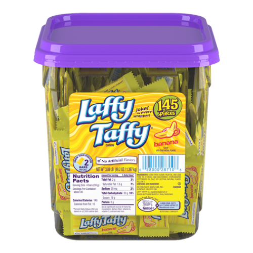 Laffy Taffy Banana Mini’s 100ct Tub Loose Case